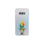 Samsung Galaxy S10e ile uyumlu Splash ahtapot Tasarımlı Slimfit şeffaf silikon kılıf