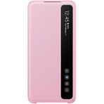 Samsung Galaxy S20 Clear Pembe View Kılıf