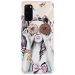 Samsung Galaxy S20 Fe ile Uyumlu Kılıf Desenli Silikon Güzel ile Uyumlu Kılıf Donut Girl 1408