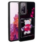 Samsung Galaxy S20 FE İle Uyumlu Kılıf Parlayan Kabartmalı İkonik Figürlü Amas Silikon Kapak 31214 Siyah