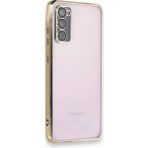 Samsung Galaxy S20 Fe Kılıf Lensli Silikon - Gold - 1 - Renkli