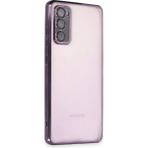 Samsung Galaxy S20 Fe Kılıf Lensli Silikon - Mor - 1 - Renkli