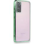 Samsung Galaxy S20 Fe Kılıf Lensli Silikon - Yeşil - 1 - Renkli