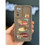Samsung Galaxy S20 Fe Uyumlu Kılıf Tasarımlı Desenli Kamera Korumalı Ayıcık Kahve Renkli Yumuşak - Cute Coco