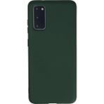 Samsung Galaxy S20 Kılıf Nano Içi Kadife Silikon - Koyu Yeşil - 1 - Renkli