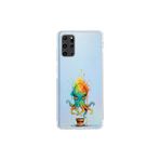 Samsung Galaxy S20 Plus ile uyumlu Splash ahtapot tasarımlı şeffaf silikon kılıf