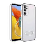 Samsung Galaxy S20 Plus Kılıf Hole Lazer Silikon Kapak Gümüş