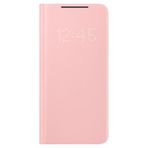 Samsung Galaxy S21+ Akıllı Led View Kılıf - Pembe