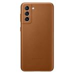 Samsung Galaxy S21 Deri Kılıf - Kahverengi
