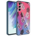 Samsung Galaxy S21 FE ile uyumlu Kılıf Kamera Korumalı Desenli Sert Silikon Kapak NO3