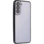 Samsung Galaxy S21 Fe Kılıf Lensli Silikon - Siyah - Renkli