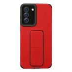 Samsung Galaxy S21 Fe Kılıf Mega Standlı Silikon - Kırmızı-(5796)