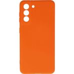 Samsung Galaxy S21 Kılıf Nano Içi Kadife Silikon - Turuncu - Renkli