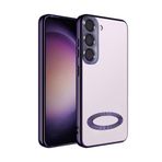 Samsung Galaxy S21 Plus Kılıf Hole Lazer Silikon Kapak Mor