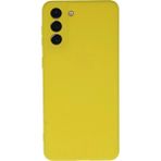 Samsung Galaxy S21 Plus Kılıf Nano Içi Kadife Silikon - Sarı - Renkli