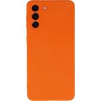Samsung Galaxy S21 Plus Kılıf Nano Içi Kadife Silikon - Turuncu - Renkli