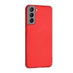 Samsung Galaxy S21 Premium Silikon Kılıf Bordo