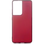 Samsung Galaxy S21 Ultra Kılıf Soft ve Pürüzsüz Yüzey Ipeksi Silikon Kapak Hopy - Mürdüm