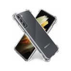 Samsung Galaxy S21 Uyumlu Kapak Kamera Korumalı Antişok Airbag Köşe Korumalı Silikon Şeffaf Kılıf
