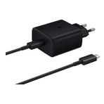 Samsung Galaxy S22 5g Fast Charging 45w Type-C Siyah Şarj Aleti