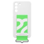 Samsung Galaxy S22+ Beyaz Kayışlı Silikon Kılıf