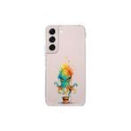 Samsung Galaxy S22 ile uyumlu Splash ahtapot tasarımlı şeffaf silikon kılıf