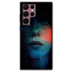 Samsung Galaxy S22 - Karanlık Kadın Kılıf HD Desen Baskılı Arka Kapak