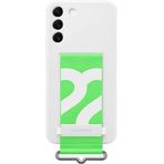 Samsung Galaxy S22 Kayışlı Silikon Beyaz Telefon Kılıf