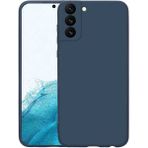 Samsung Galaxy S22 Kılıf Kadife Lansman Soft Yumuşak Liquid Silikon Kamera Korumalı Mara - Lacivert