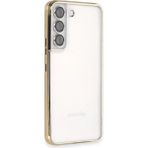 Samsung Galaxy S22 Kılıf Razer Lensli Silikon - Gold - Belirtilmemiş - Altın
