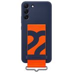 Samsung Galaxy S22 Plus Kordonlu Silikon Kılıf Lacivert