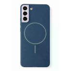 SAMSUNG Galaxy S22 PlusUyumlu İçi Kadife Magsafe Wireless Şarz Özellikli Lacivert Renkli Telefon Kılıfı