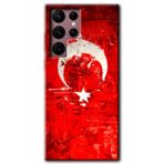 Samsung Galaxy S22 Ultra Kılıf HD- Albayrak 2 Desen Baskılı Arka Kapak