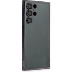 Samsung Galaxy S22 Ultra Kılıf Lensli Silikon - Siyah - 1 - Renkli