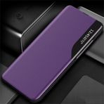 Samsung Galaxy S22 Ultra S24 S23 S21 Plus Note 20 S20 FE A53 A52 A72 5G A12 Stand Deri Kılıf, Mor, S10 Plus İçin Şeffaf Flip Kılıf