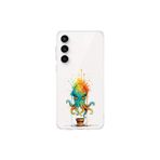 Samsung Galaxy S23 Fe ile uyumlu Splash ahtapot tasarımlı şeffaf silikon kılıf