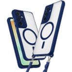Samsung Galaxy S23 Fe Kılıf Enka Magsafe Silikon Kılıf - Lacivert - 1 - Renkli