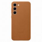 Samsung Galaxy S23 Plus Deri Kılıf - Kahverengi