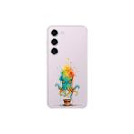Samsung Galaxy S23 Plus ile uyumlu Splash ahtapot tasarımlı şeffaf silikon kılıf