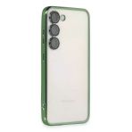 Samsung Galaxy S23 Plus Kılıf Lensli Silikon - Yeşil-(5796)