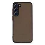 Samsung Galaxy S23 Plus Kılıf Montreal Silikon Kapak - Siyah-(5796)