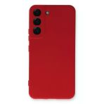 Samsung Galaxy S23 Plus Kılıf Nano içi Kadife Silikon - Kırmızı-(5796)