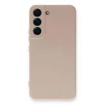 Samsung Galaxy S23 Plus Kılıf Nano içi Kadife Silikon - Pudra-(5796)