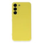 Samsung Galaxy S23 Plus Kılıf Nano İçi Kadife Silikon - Sarı-(5796)