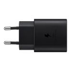 Samsung Galaxy S23 Plus Type-C 25w Siyah Fast Şarj Adaptörü