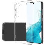 Samsung Galaxy S23 Plus Uyumlu Kamera Korumalı Darbe Önleyici Ultra Slim TPU Şeffaf Silikon Kılıf (Şeffaf, Samsung Galaxy S23 Plus)
