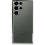 Samsung Galaxy S23 Ultra Kılıf Lensli Silikon - Gümüş - 1 - Renkli