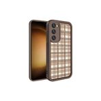 Samsung Galaxy S23 Uyumlu Kılıf Yumuşak Lansman Silikon Coffe Desenli 3d Çıkıntılı Kenarlı Korumalı