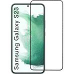 Samsung Galaxy S23 Uyumlu Tam Kaplayan Premium Ekran Koruyucu Cam Anti-Static Özellikli Siyah Çerçeveli