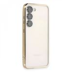 Samsung Galaxy S24 Kılıf Razer Lensli Silikon - Gold